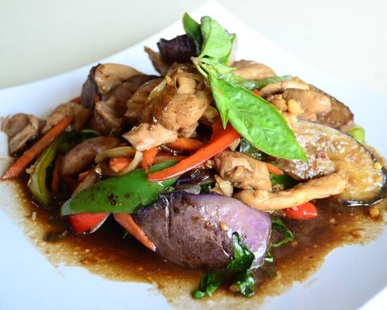 Spicy Eggplants ผัดมะเขือ.